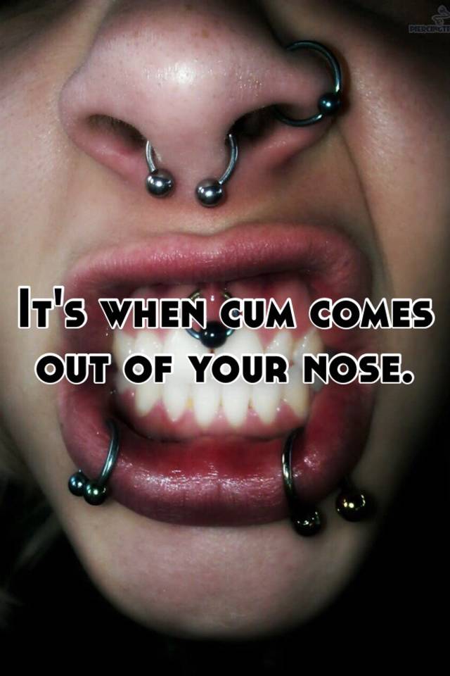 Cum Comes Out Of Nose.